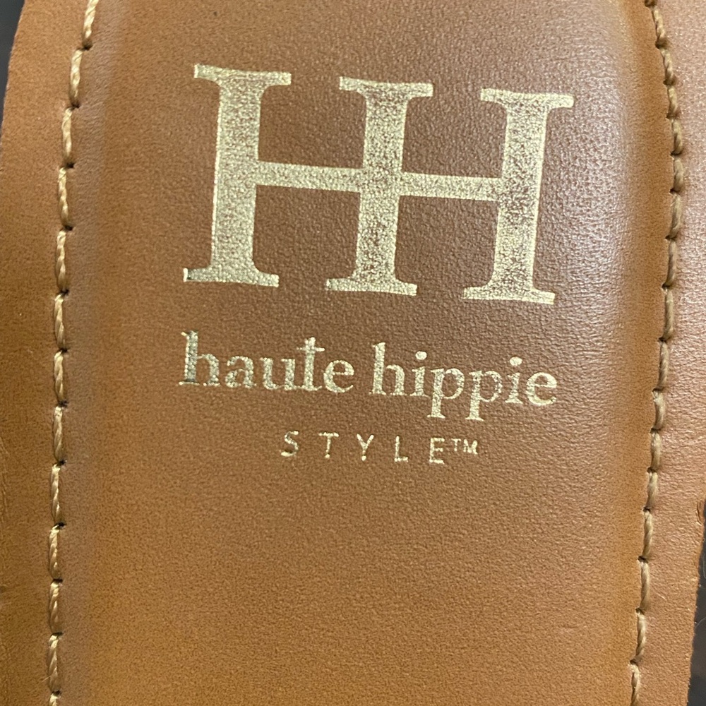 HAUTE HIPPIE Rianne Crochet Flat Slide Sandals Women’s Size 7.5 - Picture 8 of 9